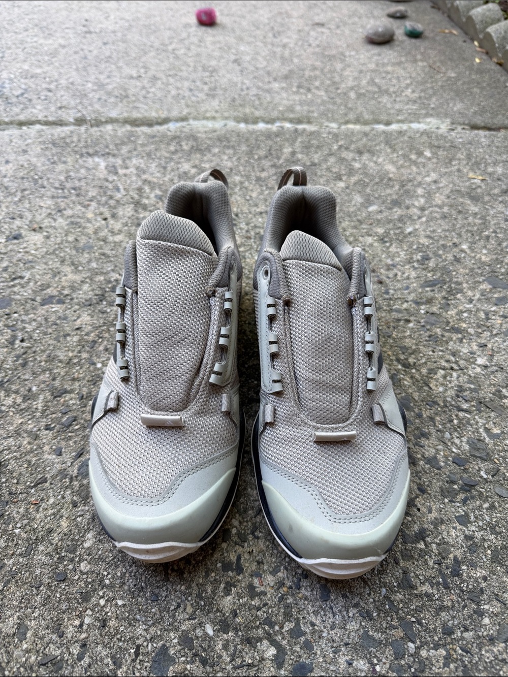 adidas Men's Taupe/Gray Slip-On Athletic Shoes